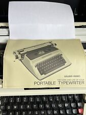 Silver Reed 813 Manual Typewriter Portable Hard Case Tested Works Needs Ribbon picture