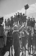 WW2 Picture Photo Churchill salutes allied troops in the Carthage 0314 picture