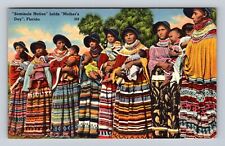 FL-Florida, Seminole Nation Holds Mother's Day, Antique, Vintage Postcard picture