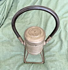 VINTAGE BARBER ELECTRIC LANTERN CHICAGO ILLINOIS METAL HANDHELD NEEDS BATTERY picture