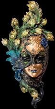BEAUTIFULLY PAINTED VENICE MASK WITH PEACOCK VERONESE WU74139VB picture
