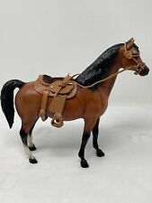 VINTAGE BREYER USA BROWN RACE HORSE WITH SADDLE picture