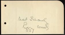 Peggy Wood aka Mary Margaret Wood d1978 signed autograph 3x6 Cut Actress in Mama picture