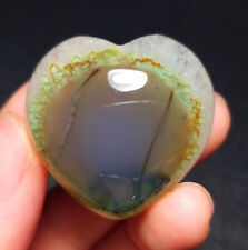 TOP 19G Natural Gobi Agate Eye Agate Heart Crystal Quartz Stone Madagascar ZZ159 picture