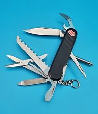 Wenger SwissBuck Remedy Retired Vintage Swiss Army Knife Black Multi Tool picture