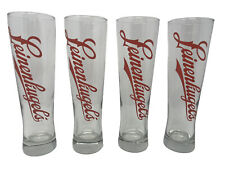 lot of 4 Leinenkugel's Tall Shandy Beer Glasses 9.5” barware man cave thick base picture
