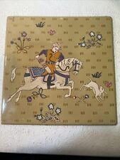 Mid-Century Georges Briard Arabian Hunting Scene Tile Trivet Coaster 8.25
