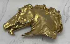 Belt Buckle Gold-Toned Horse Head Belt Buckle Heavy 5