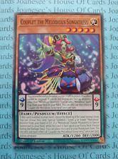 LEDE-EN010 Couplet the Melodious Songstress Yu-Gi-Oh Card 1st Edition New picture