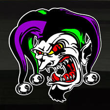 Joker Jester Evil Smile Large Decal Sticker 13.5