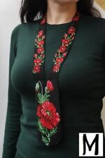 Huichol Indian Beaded Flower Necklace & Earrings Handmade Mexican Folk Art Boho picture
