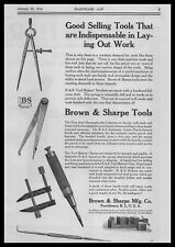 1916 Brown & Sharpe Providence Rhode Island Dividers Calipers Clamps Print Ad picture