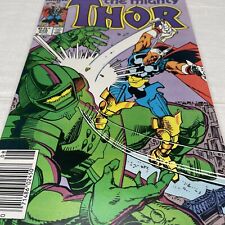 The Mighty Thor #358 NEWSSTAND (1990) KEY Death of Megatak Simonson High Grade picture