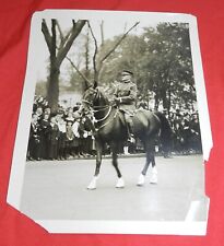 Vintage Press Photo by Paul Thompson - Man in Uniform on Horse picture