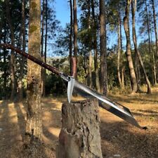 Custom Handmade Carbon Steel Blade Long Machete Sword | Hunting Sword Camping picture
