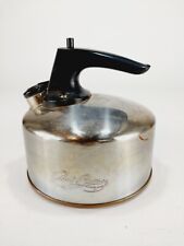 Vintage Revere Ware Water Kettle Tea Pot Chrome Copper Bottom picture