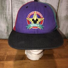 Vintage Disney All Star Resorts Baseball Hat Color Block 1990’s Made In USA picture