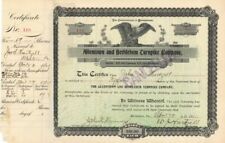 Allentown and Bethlehem Turnpike Co. - Stock Certificate - Early Turnpike Stocks picture