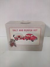 Cracker Barrel Christmas Camper Truck Mini Salt And Pepper Shacker Set  picture