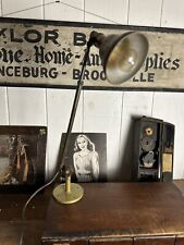 Antique Drafting Light Lamp articulating arm Floor Industrial OC White Office picture