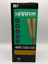 HARA SUPPLY Natural Brown Paper Classic Size 98mm 800 Pre-Rolled Cones Filtered picture