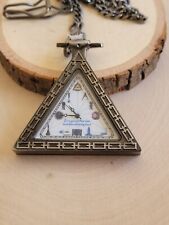 Masonic Triangle Pocket Watch Masonic Freemason Square & Compasses Pocket Watch picture