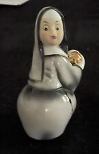 Baseball Pitching Nun - Lefton figurine 4.5” tall (KW1428) - golden ball picture