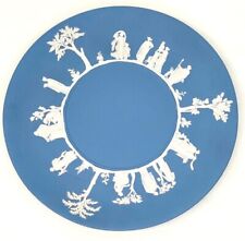 Wedgwood Blue Jasperware Sacrifice Figures Large Plate 9-3/8