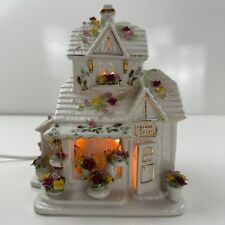 Royal Albert Old Country Roses Lighted Flower Shoppe Village House picture