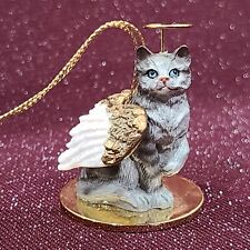Shorthair Silver Tabby Cat Collectable Hanging Christmas Tiny Ones Ornament picture