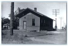 c1960's Murray Iowa IA Exterior Railroad Train Depot Station RPPC Photo Postcard picture