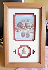 Life Mates by B.A. Roberts Framed Art Wolves Native American w/Arrowhead picture