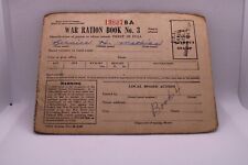 Collectible War Ration Book No. 3 with intact stamps inside picture