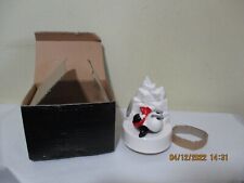 Vintage 1982 Designer's Collection Perky Penguin On Ice Skates Music Box New picture