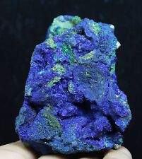 Natural Rare Glittering Azurite Malachite Geode Mineral Specimen/From Laos picture