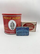 Vintage Tobacco Tins - Edgeworth Prince Albert Nat Sherman Red Cigarette Chew picture