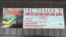Texaco Promo Gas Station Sign Airplane Bank Diecast Bank vinyl picture