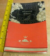 1936 White Star Scythia Cunard Line List of passengers booklet w/ envelope picture