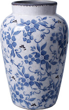 Vintage Blue and White Vase Porcelain Flower Vase Ceramic for Home Christmas Dec picture