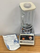 Vintage Mid Century Almond & Chrome Osterizer PulseMatic 861-06H Blender (69) picture