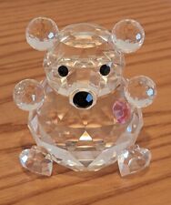 Swarovski Iris Arc Crystal Glass Teddy Bear Limited Edition 865/1500 Pink Heart  picture