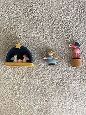 3 Vintage Wooden Figurines Italy picture