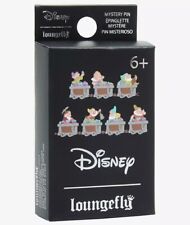 DISNEY LOUNGEFLY SNOW WHITE 7 DWARFS TRAIN BLIND BOX PIN OPENED NEW picture