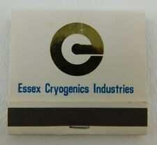 Essex Cryogenics Industries St Louis MO Front Strike Unstruck Vintage Matchbook picture