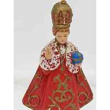 Vintage Child Of Prague Infant Jesus Statue Roman Catholic Religious Figurine 7