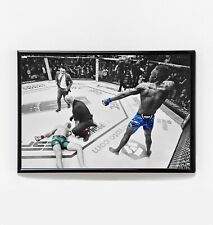Israel Adesanya vs Alex Pereira 2 KO Fight Poster Original Art - UFC 287 NEW USA picture