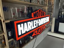 Harley Davidson Bar And Shield Custom LED light sign Large Mancave Garage Shop picture