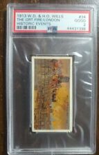 1913 Great Fire of London - W.D. & H.O. Wills card #34 - PSA 2. picture