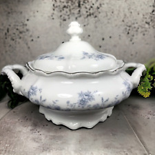 Johann Haviland Blue Garland Bavaria Soup Tureen / Vegetable Bowl Vintage picture
