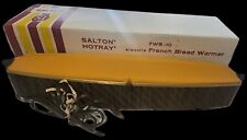 VTG MID CENTURY SALTON HOTRAY FRENCH BREAD BUN WARMER IN BOX WB-10 picture
